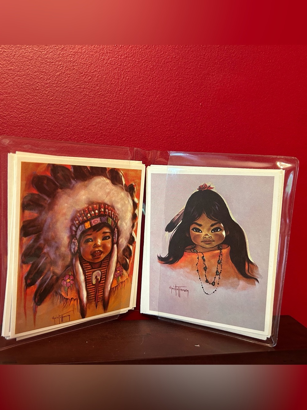 Rare Vintage Cards by Christopherson Native American 10 in pack